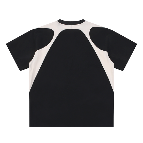 Contrast Panel Cotton T-Shirt