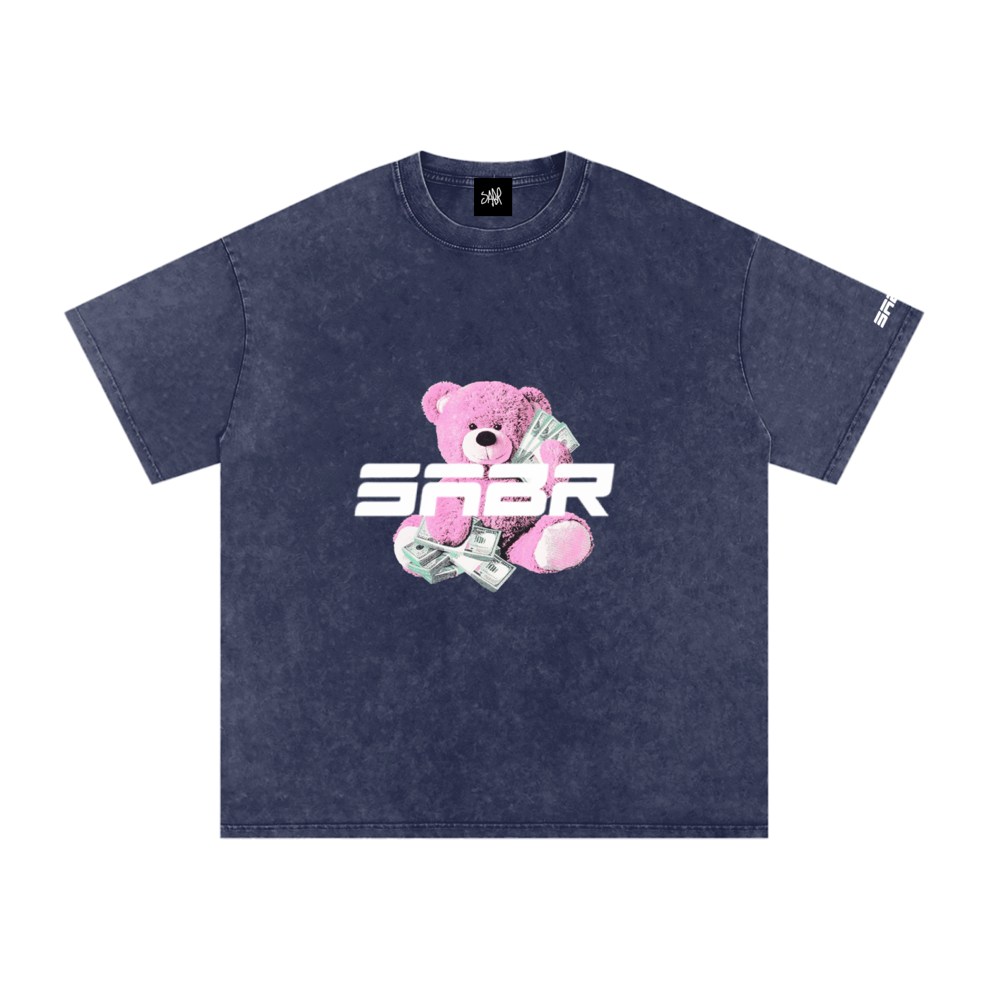 Snow Washed Oversized Cotton T-Shirt