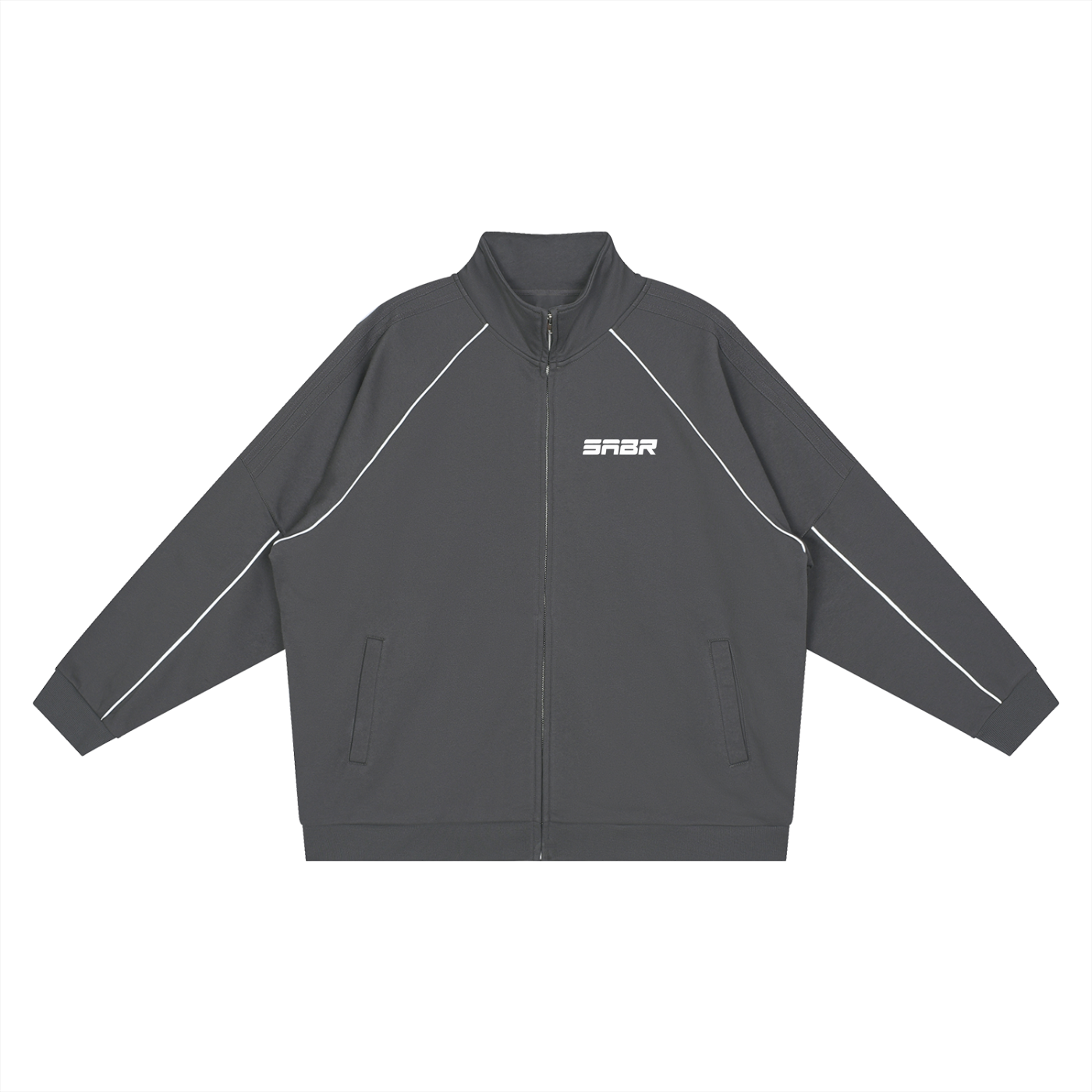 Reflection Striped Raglan Sleeve  Jacket