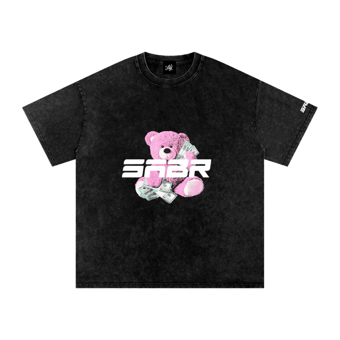 Snow Washed Oversized Cotton T-Shirt